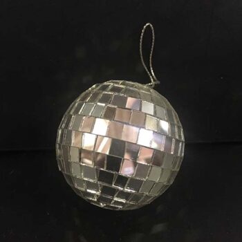 mirror sphere hanging small disco theme rental