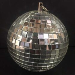 mirror sphere hanging small disco theme rental