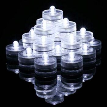 submersible LED lights stacked in a pyramid for rent