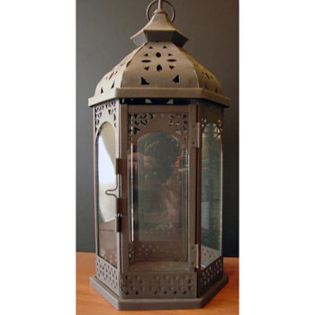 moroccan lantern bronze aluminum metal lighting rental