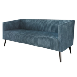 Blue Wide Whale Corduroy Sofa