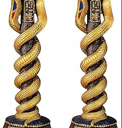 Egyptian Cobra Snake Candlestick